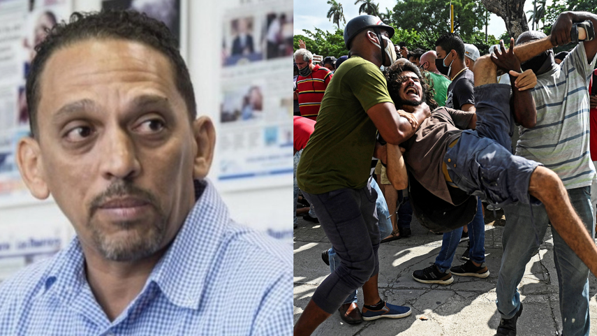 El periodista independiente Rolando Rodríguez Lobaina denuncia: Es impresionante el odio con el que reprimen a quienes reclaman sus derechos