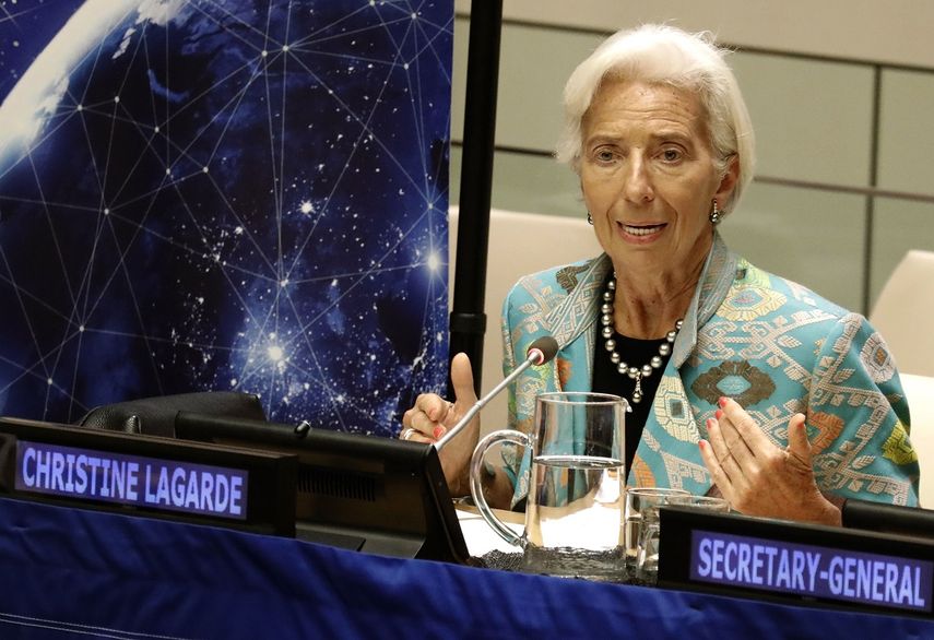Christine Lagarde,&nbsp;directora gerente del&nbsp;Fondo Monetario Internacional, alerta sobre alarmante deuda global.