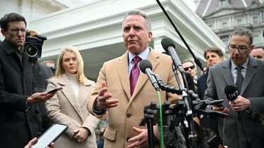 El enviado especial de Estados Unidos para el Medio Oriente, Steve Witkoff, en conferencia de prensa en la Casa Blanca.