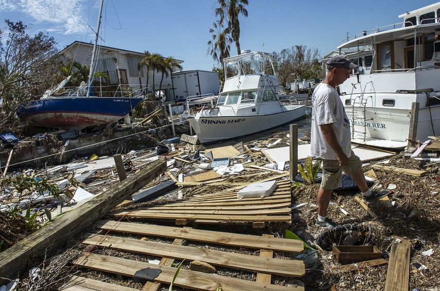 Imágenes de las secuelas dejadas en Puerto Rico por el huracán Irma, en septiembre de 2017.