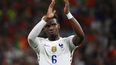 El centrocampista francés Paul Pogba aplaude después del partido de fútbol del Grupo F de la UEFA EURO 2020 entre Portugal y Francia&nbsp;