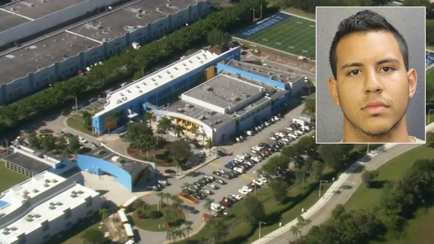 Jeremy Ossa, de 19 años, fue detenido luego de amenazar a sus compañeros de escuela.&nbsp;