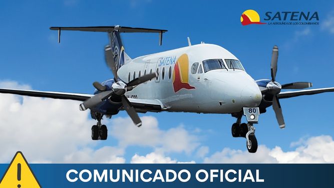 Desaparece avión de la aerolínea estatal de Colombia