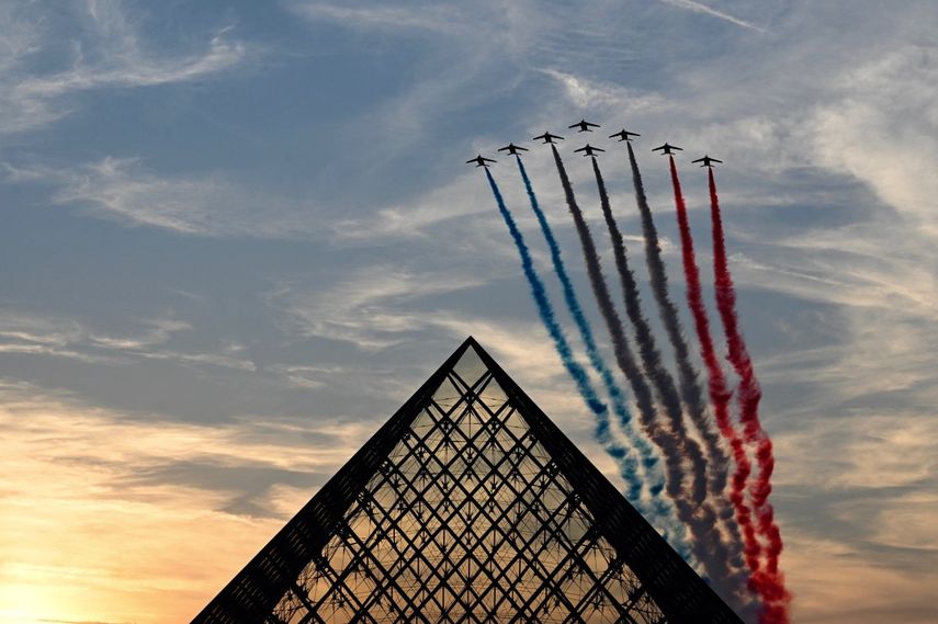 El equipo de acrobacia aérea de élite de la Fuerza Aérea Francesa 