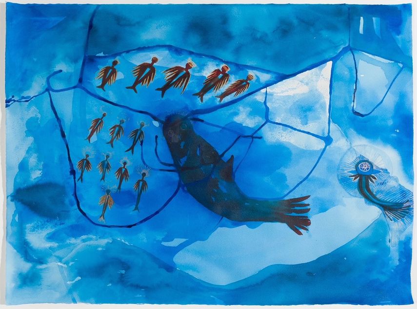 Floating between Temperature Zones, de María Magdalena Campos-Pons, 2019.