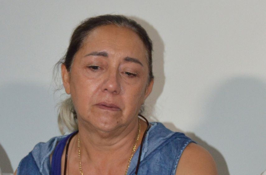 Adriana González, madre de Jorge Fernández, a quien la fiscalía del estado de Tamaulipas, en México, acusa del asesinado de su esposa, la española Pilar Garrido.