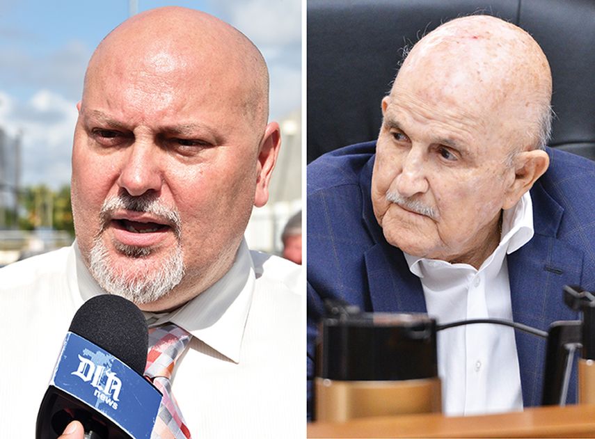 El alcalde Orlando L&oacute;pez y el &nbsp;comisionado Manuel Duasso. (&Aacute;LVARO MATA) Archivo