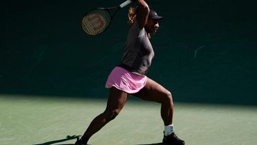 Serena Williams entrena en el Estadio Arthur Ashe antes del US Open, el jueves 25 de agosto de 2022&nbsp;