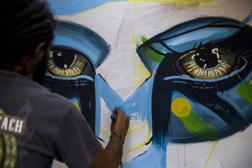 Uno de los artistas que demostraron su talento en el festival Puertas Abiertas, en Managua.&nbsp;
