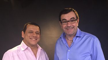 Los&nbsp;humoristas venezolanos Emilio Lovera y Laureano M&aacute;rquez.&nbsp;