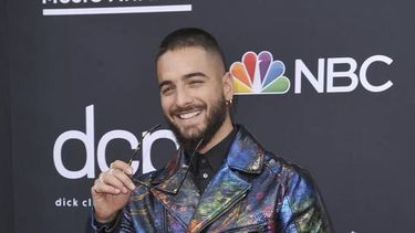 En esta foto del primero de mayo de 2019, Maluma en los premios Billboard de la M&uacute;sica en Las Vegas. La canci&oacute;n Haw&aacute;i del colombiano figura entre las 10 m&aacute;s populares de la semana.&nbsp;