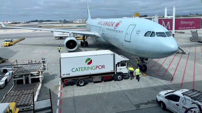 Una aeronave Airbus 330 de la aerolínea Air Canada.&nbsp;