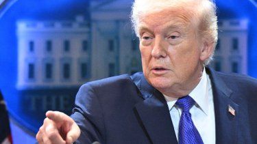 El presidente de Estados Unidos Donald J. Trump durante una conferencia de prensa en la Casa Blanca.