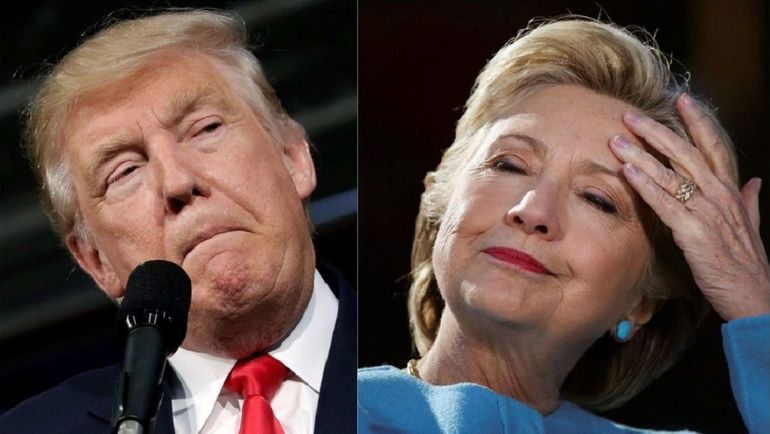 El republicano Donald Trump y la demócrata Hillary Clinton.