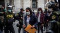 La candidata presidencial de derecha peruana por el partido Fuerza Popular, Keiko Fujimori, llega a la Corte Nacional de Lima. La candidata presidencial de derecha peruana por el partido Fuerza Popular, Keiko Fujimori, llega a la Corte Nacional de Lima.