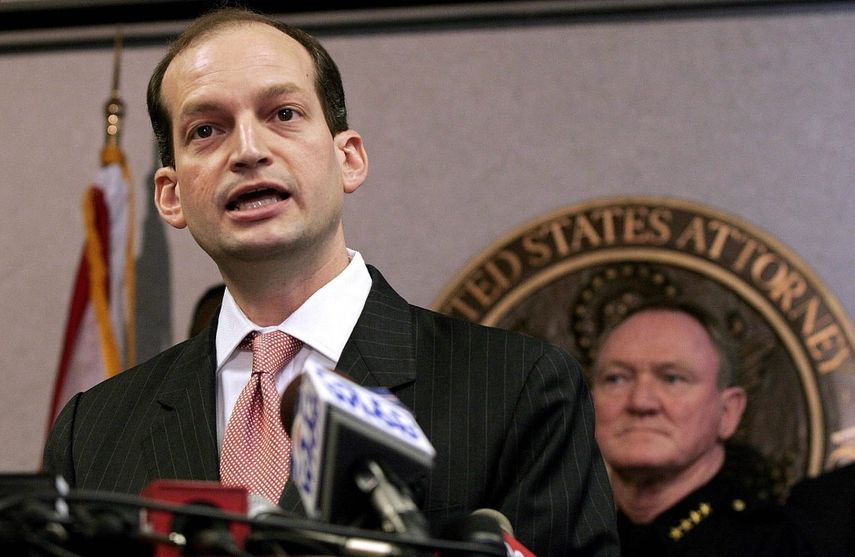 El secretario de Trabajo de los EEUU, Alexander Acosta.