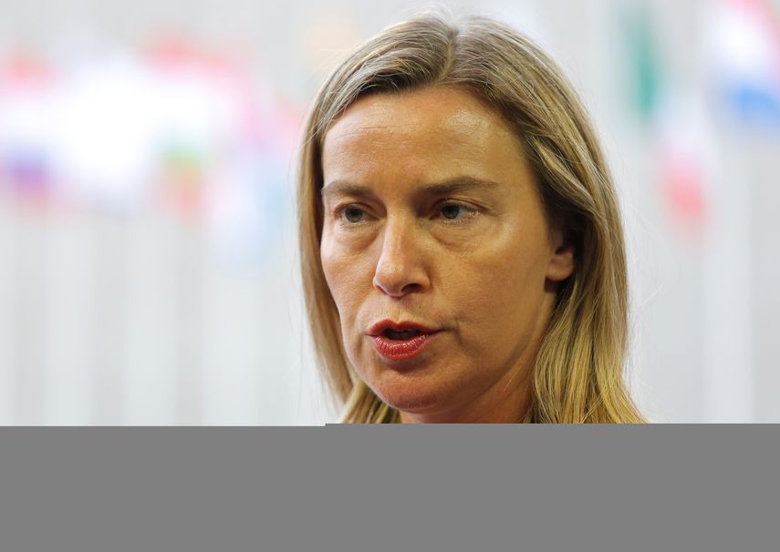 La jefa de la diplomacia europea, Federica Mogherini.