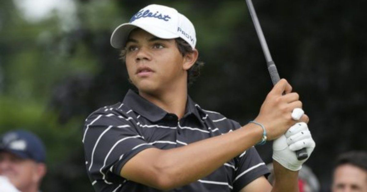 Charlie Woods sigue los pasos de su padre Tiger Woods y es elegido al equipo All-America de la AJGA