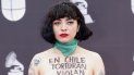 La cantante chilena Mon Laferte quiso enviar un mensaje de denuncia social. La cantante chilena Mon Laferte quiso enviar un mensaje de denuncia social.
