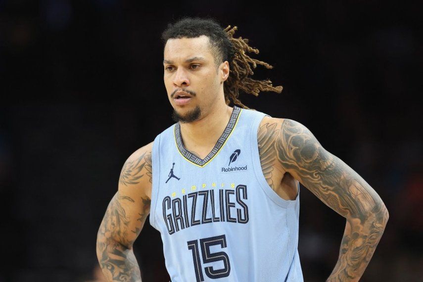 El jugador de los Grizzlies de Memphis, Brandon Clarke, durante un partido del equipo, el 11 de febrero de 2025.