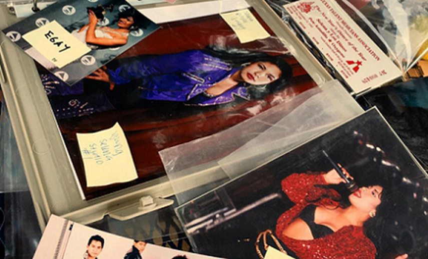  Fotos y recuerdos para celebrar la memoria y la música de la artista tejana Selena en el museo MOLAA de los Angeles, California. (EFE)