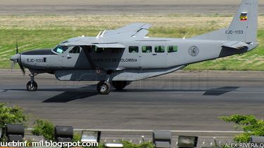 La aeronave siniestrada con saldo de 8 víctimas mortales es un aparato tipo Cessna Caravan 208 con matrícula EJC1130 del Ejército Nacional.