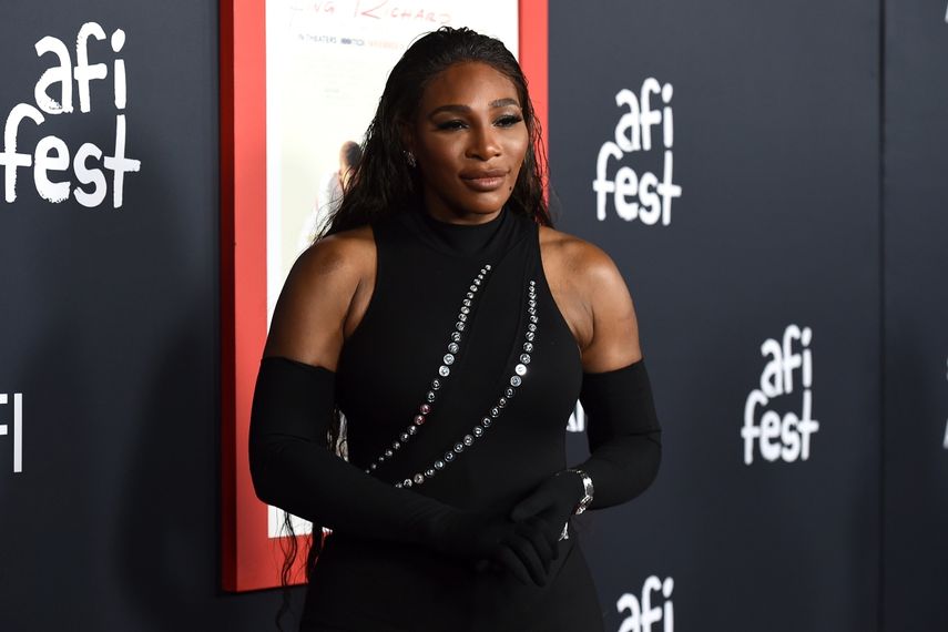 Serena Williams en la premier de King Richard en Los Ángeles, el domingo 14 de noviembre e 2021