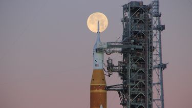 Artemis II en su lanzamiento hacia la Luna, en Cabo Cañaveral en Florida.&nbsp;