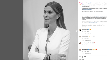La diseñadora de moda Juana Martín se convierte en la primera española en mostrar sus creaciones en la Semana de la Alta Costura de París.&nbsp;