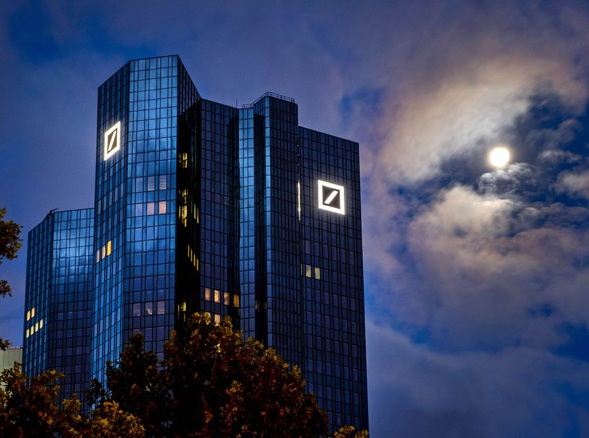 Edificio del Deutsche Bank en Fráncfort, Alemania.&nbsp;