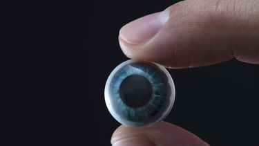 Lentes&nbsp;inteligentes con pantalla Mojo Lens, anunciadas por la compañía estadounidense Mojo Vision.