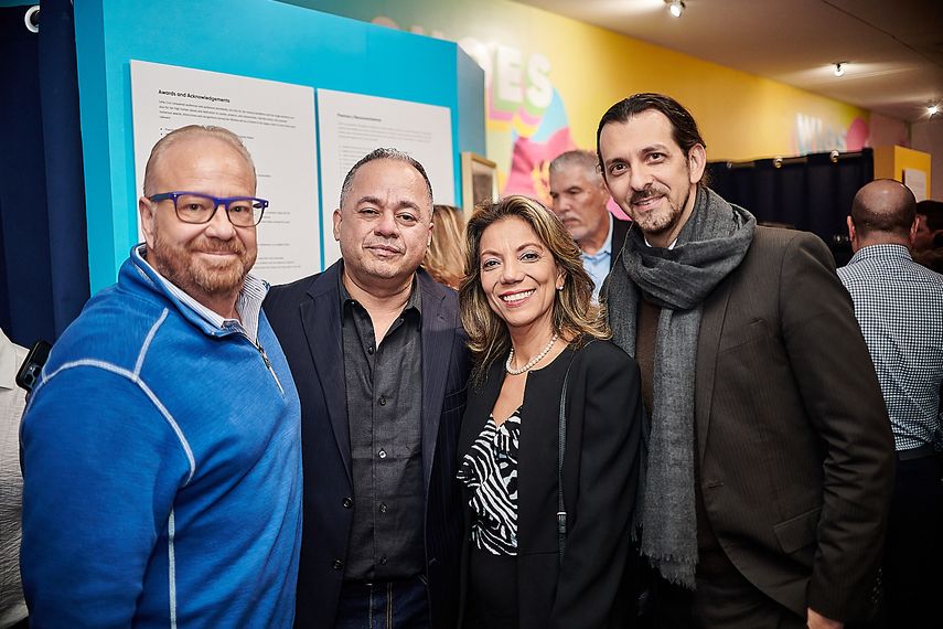 Rafael Marrero, Daniel Castropé, Yamileth Salazar y Ariel Román-Harris.
