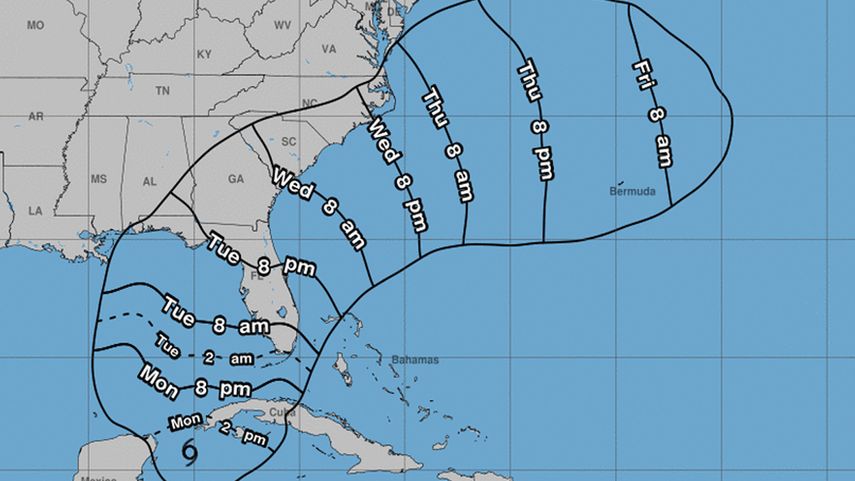 La tormenta Idalia estaba a punto de convertirse en huracán categoría 1, de acuerdo con el NHC.