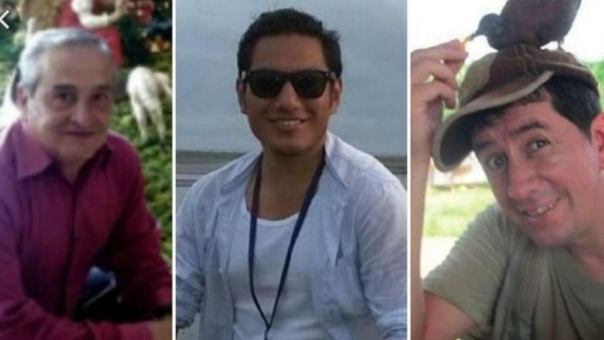 Imagen tomada de las redes sociales de los miembros del equipo periodístico del diario ecuatoriano El Comercio.