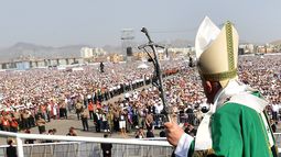El papa Francisco ofició su última misa en Perú ante&nbsp;más de un 1,2 millones de personas.