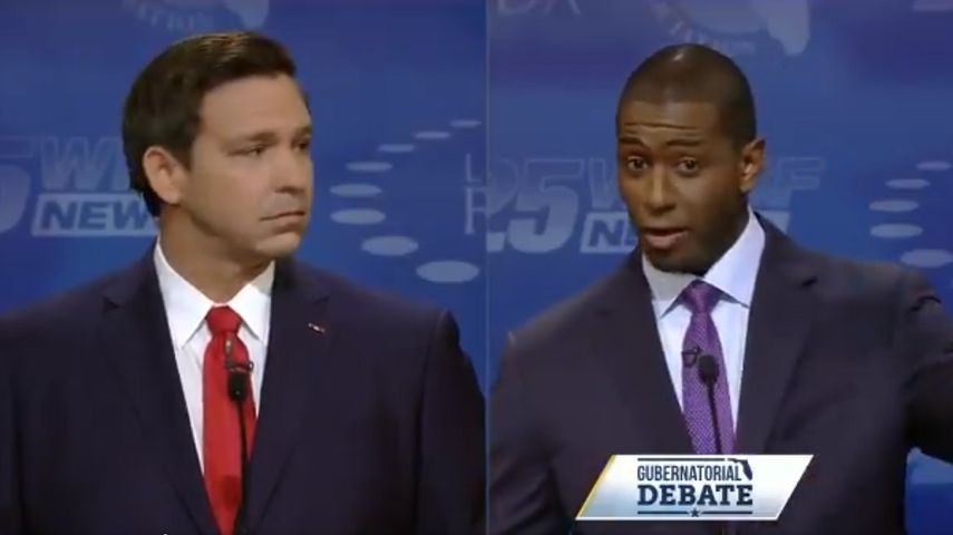 Los candidatos a la gobernación de Florida: el republicano Ron DeSantis (izq.), y el demócrata Andrew Gillun.