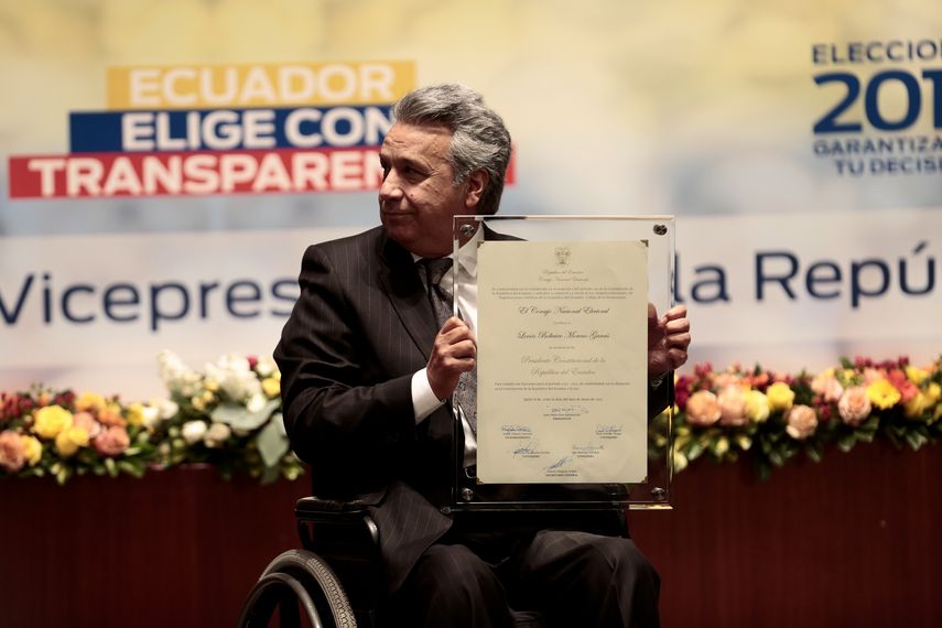 El nuevo presidente de Ecuador, Lenín Moreno.&nbsp;