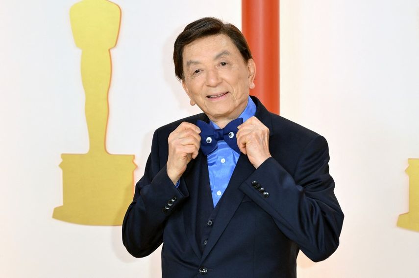 El actor estadounidense James Hong. Las estrellas asisten a la 95ª Entrega Anual de los Premios de la Academia en el Dolby Theatre de Hollywood, California, el 12 de marzo de 2023.