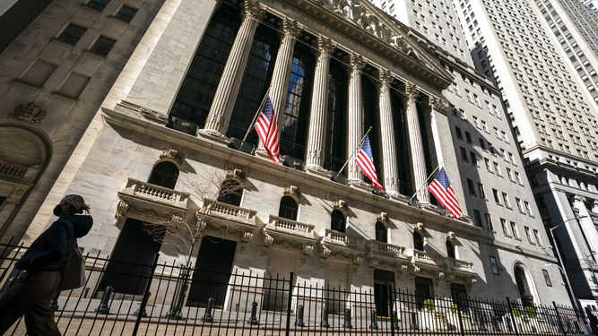 La fachada de la Bolsa de Nueva York.