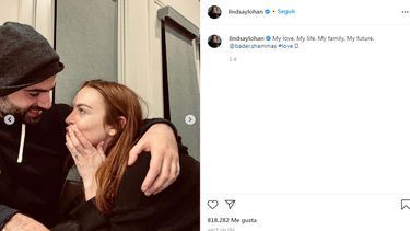 lindsay lohan anuncia su compromiso y muestra el anillo