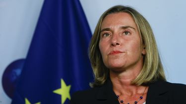 Federica Mogherini, alta representante de la Unión Europea.