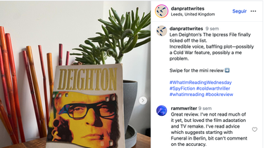 Captura de pantalla del libro The Ipcress File&nbsp;del escritor Len Deighton