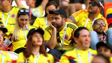 La actuación de los aficionados colombianos generó rechazo en las redes sociales.