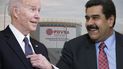 El presidente Joe Biden y el dictador de Venezuela, Nicólás Maduro.