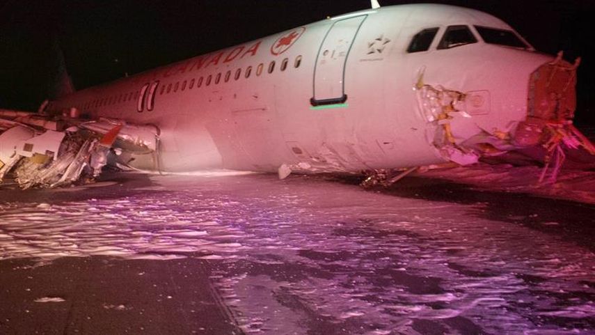 La aeronave, que procedía de Toronto, transportaba a 133 pasajeros y 5 miembros de la tripulación durante el suceso. (EFE)
