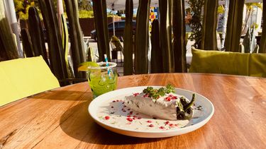 Chiles en Nogada, del restaurante Bakan; uno de los platos típicos para festejar el 5 de mayo.