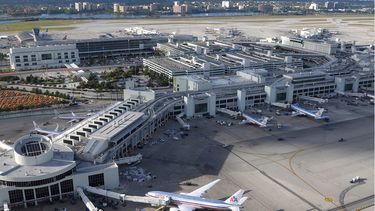 Vista aérea parcial de Miami International Airport.&nbsp;