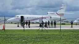 La aeronave de Nicolás Maduro, un jet privado Dassault Falcon 900EX, después de ser incautada por las fuerzas del orden estadounidenses, se encuentra en Fort Lauderdale, Florida.&nbsp; &nbsp;