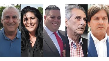 Esteban Bovo, Isis García, Juan Santana, Julio Martínez y Fernando Godo.
