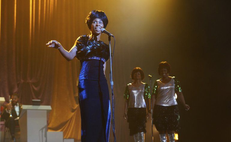 Cynthia Erivo interpreta a Aretha Franklin en una escena de la miniserie de National Geographic "Genius: Aretha".